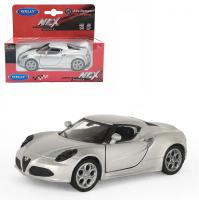 Welly Машинка Alfa Romeo 4C металл43676W-S серебристый