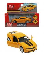 Модель Chevrolet Camaro SS металл 11,3 см, двер, инерц, желтый,
