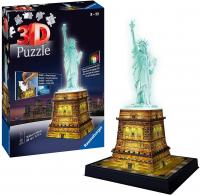 Пазл 3D Ночная Статуя свободы