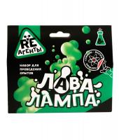 Набор для проведения опытов Re-Агенты. Лава-лампа зелёный модели арт.EX164T
