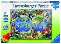 Пазл Ravensburger XXL "Животные планеты", 100 элементов