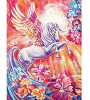 Школа талантов. Алмазная вышивка 30x40 см арт.5371217/5371216 Пегас с полным заполнением на раме
