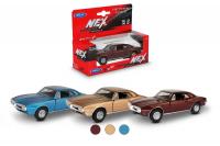Машинка 1:38 Pontiac Firebird 1967 пруж. мех., цвет в ассорт. арт.43715W