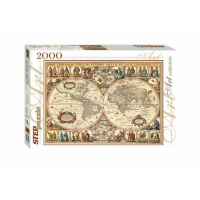 Пазл. 2000 "Историческая карта мира"