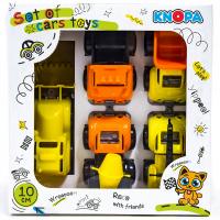 KNOPA. Набор машинок Вжух на стройке 10 см арт.86264 /4 (Пластмастер)