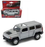 Welly Машинка Hummer H3 металл 43629W-S серебристый