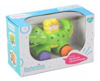 Elefantino Каталка Крокодильчик при нажатии на игрушку сверху каталка едет