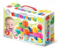 Конструктор Мягкие кирпичики extra 16 дет
