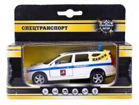 Пламенный Мотор. Машина мет. арт.87496, 1:32 Volvo V70 ДПС инерц свет, звук, откр.дв
