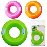 Надувной круг Глянцевый с ручками 59258
