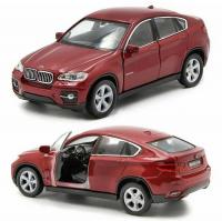Welly Машинка BMW X6 металл 43617W-R красный