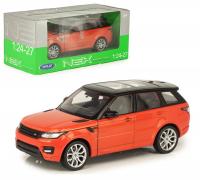 Welly Машинка 1:24 Range Rover Sport оранжевый/черный