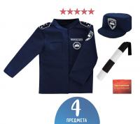 Mega Toys. Набор ДПС арт.97817 (куртка, жезл,кепка,удостоверение) (в пакете)