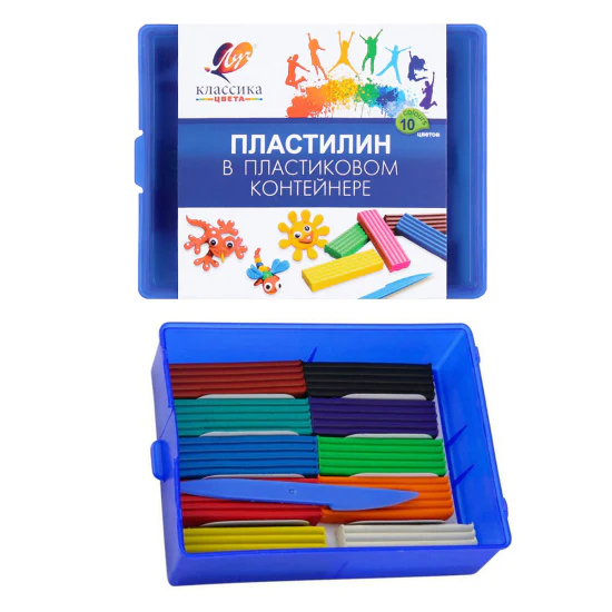 Луч Пластилин Классика 10 цветов