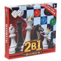 Играем вместе. Шахматы магнитные 2в1 (шахматы + наст.игра) в кор. 16х15х3 см  