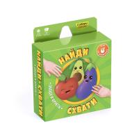 Карточная игра ГеоДом Серия Найди-схвати Овощи и фрукты 57 карточек