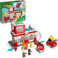 LEGO. Конструктор 10970 Duplo Fire Station & Helicopter (Пожарная станция и вертолет)