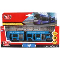 Троллейбус Метрополитен арт.SB-18-11WBNO IC.20-1 19 см, с резинкой,металл,двери, инерц.
