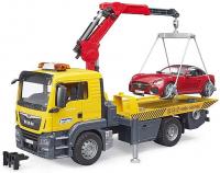 Bruder 03750 Эвакуатор Mercedes-Benz с мини погрузчиком