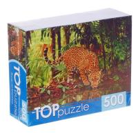 Рыжий кот. TOPpuzzle. Пазлы 500 эл. арт.6801Ягуар на водопое