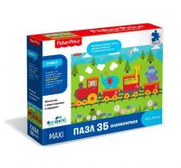 Origami. Fisher-price. Пазл 35 эл Паровозик дружбы (47х33 см)+ магнит арт.04657