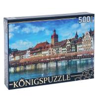Рыжий кот. Konigspuzzle. Пазлы 500 эл. арт.8307 Швейцария, город Люцерн