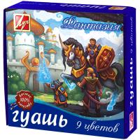 Гуашь Луч Фантазия, 9 цветов, 15 мл, 200 грамм