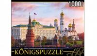 Рыжий кот. Königspuzzle. Пазлы 1000 эл. арт.6533 Москва. Кремль на закате