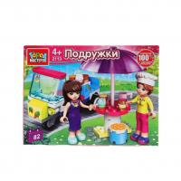 Конструктор "Продавец мороженного с фигурками"