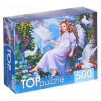 Рыжий кот. TOPpuzzle. Пазлы 500 эл. арт.4239 Ангелок в саду