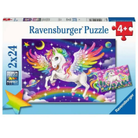 Пазл Ravensburger "Единорог и Пегас" 2х24 элелемента