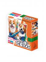 MIMI Puzzles Фигурный деревянный пазл DOGS IN THE SOCKS арт.8419 (мрц 555 руб) /36