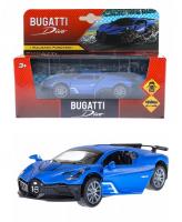 Машина металл BUGATTI 12 см, инерц., двери, в
