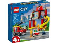 LEGO. Конструктор 60375 City Fire Station and Fire Truck (Пожарная станция и пожарная машина)