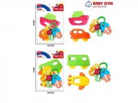 Baby Toys. Набор погремушек 3 шт.  2 вида в ассорт. в пакете арт.2369637
