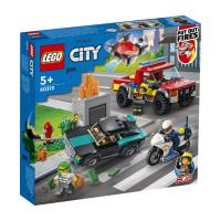 Конструктор LEGO City Пожарная бригада и полицейская погоня