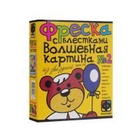 Набор для творчества Фреска с блестками Медвежонок