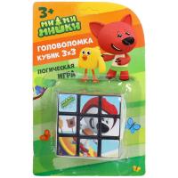 Играем вместе. Головоломка кубик МиМиМишки 3х3 с картинками,  блистер  арт.ZY896242-R2