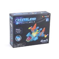 Crystaland. Светящийся конструктор арт.99001 Самолёт 4 в 1, (47 дет.+1 светящ эл.) 1/24