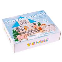Конструктор Томик Сказки.Зимовье зверей 17 деталей арт.1-34