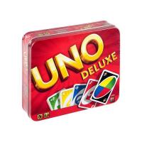 Mattel. Карты игральные Uno Deluxe в жестяной банке