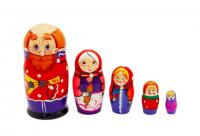 Матрешка Семейка 5 перс. арт.Р45/749 (РНИ) /60
