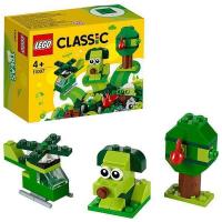 LEGO. Конструктор 11007 Classic Rohelised loovmänguklotsid (Зеленый набор для конструирования)