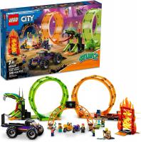 LEGO. Конструктор 60339 City Double Loop Stunt Arena (Арена для Трюков с двойной петлей)