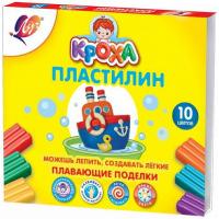 Пластилин Кроха плавающий 10 цветов