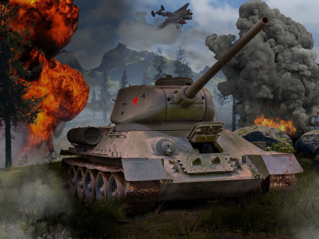 Пазлы. 500 "Танк Т-34"