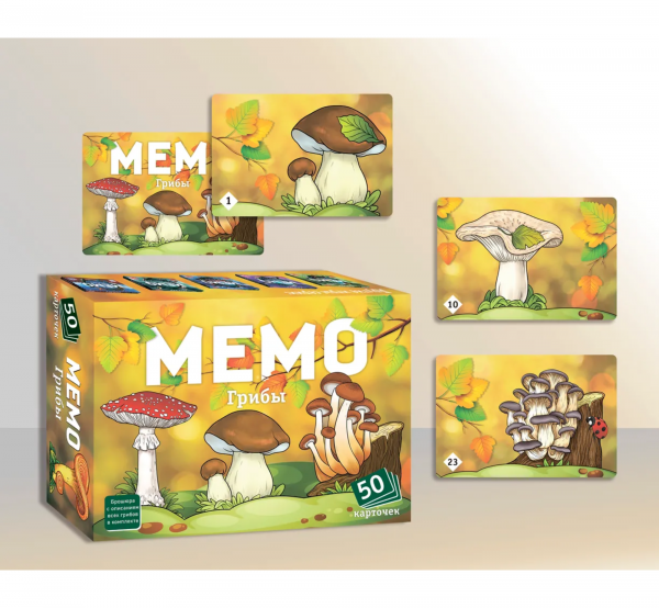 Настольная игра "Мемо Грибы"