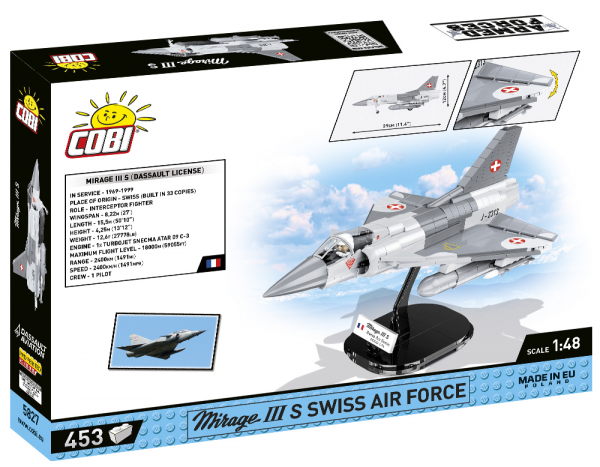 Конструктор Самолет Mirage IIIS Swiss Air Force