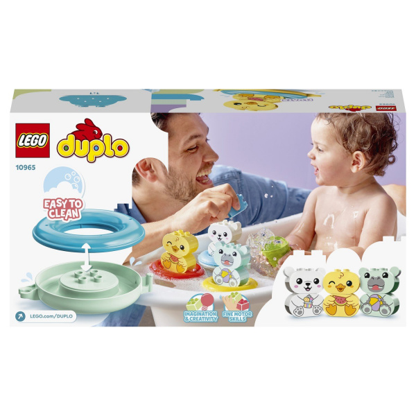 Конструктор LEGO Duplo Прикдючения в ванне: поезд для зверей