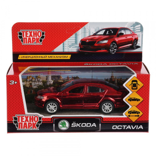 Машина металлическая Skoda Octavia инерционная